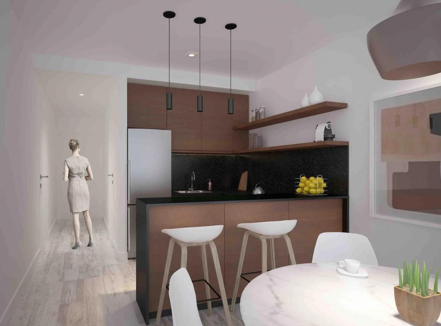 Foto de Venta Depto Monoambiente 35 m² con balcón aterrazado en construcción, imagen 3