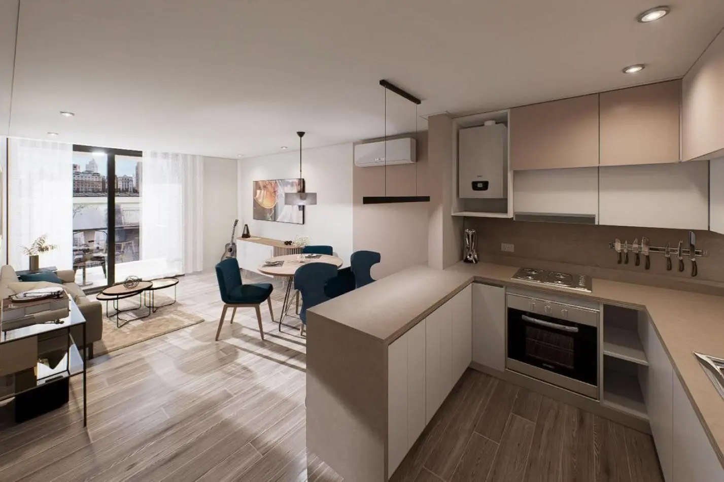 Departamento 2 ambientes en venta zona Guemes con cochera 4