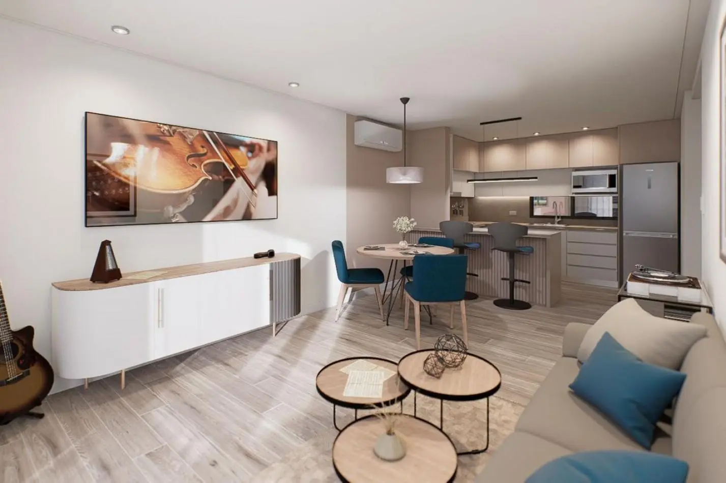 Departamento 2 ambientes en venta zona Guemes con cochera 5