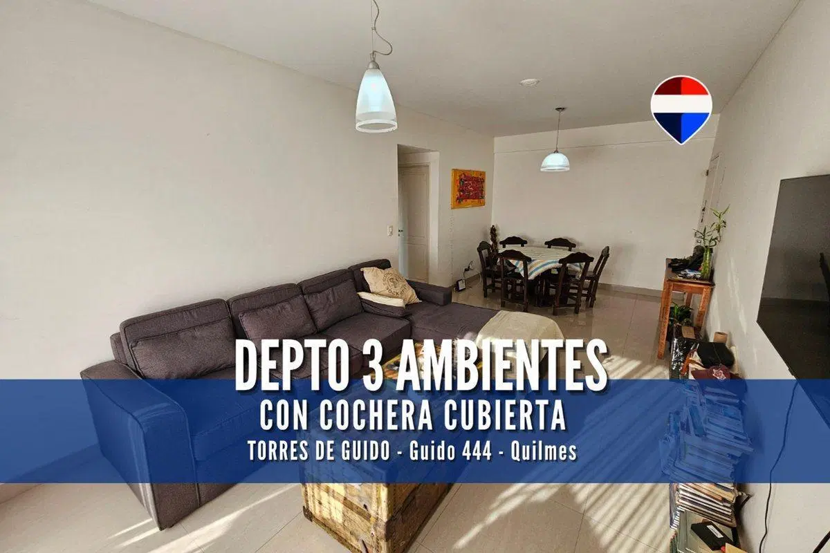 VENTA DEPARTAMENTO 3 AMBIENTES CON BALCÓN, COCHERA 4