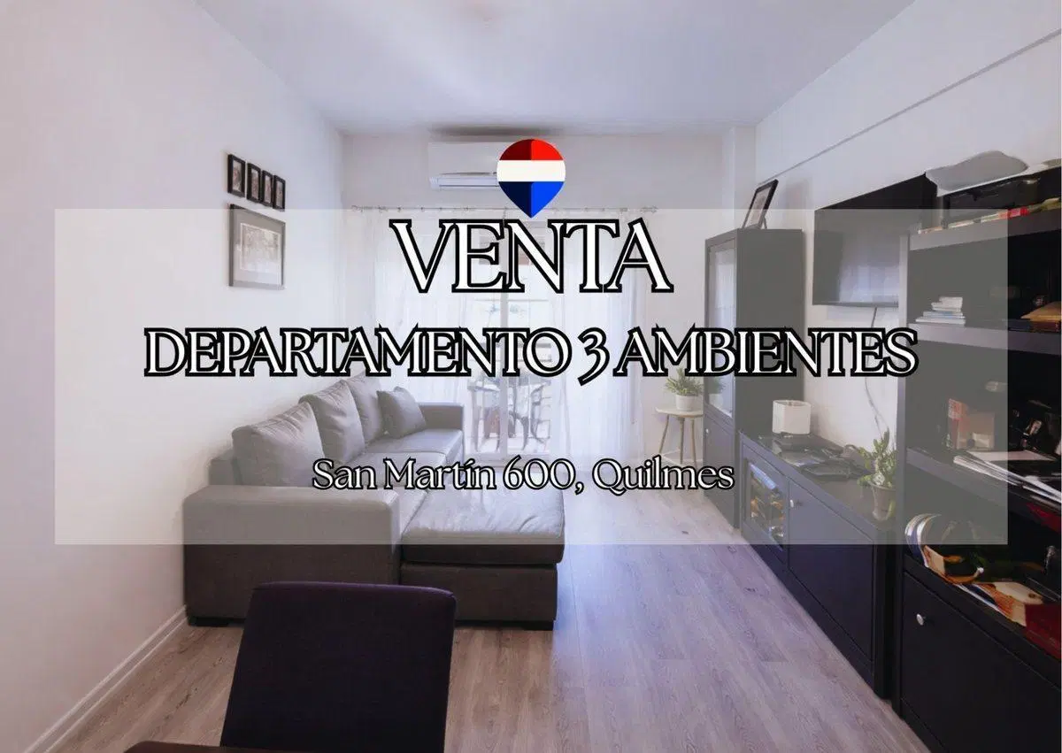 VENTA DEPARTAMENTO 3 AMBIENTES QUILMES PERMUTA 3