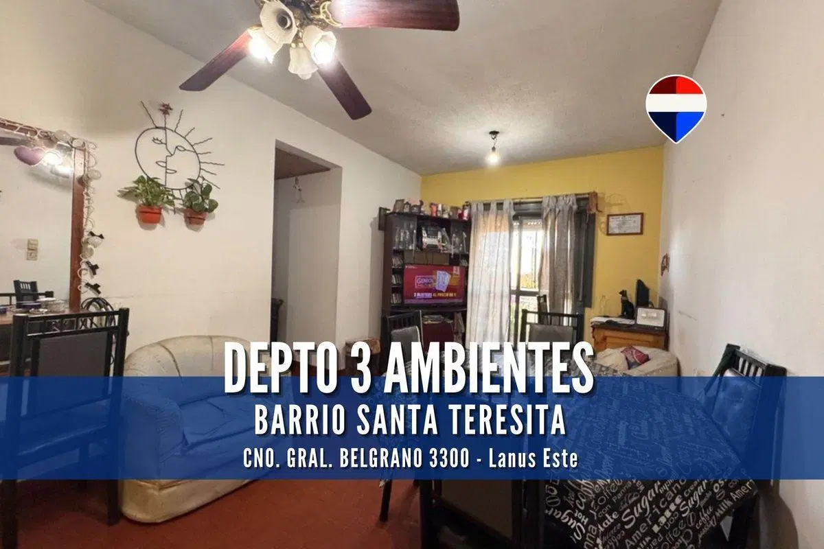 VENTA DEPTO 3 AMBIENTES  CON COCHERA - LANUS ESTE 2