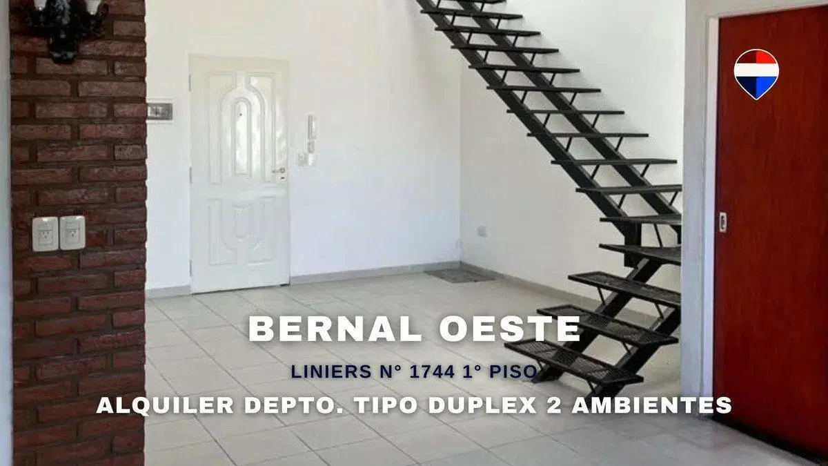 ALQUILER DEPARTAMENTO 2 AMBIENTES C/ BALCÓN BERNAL 4