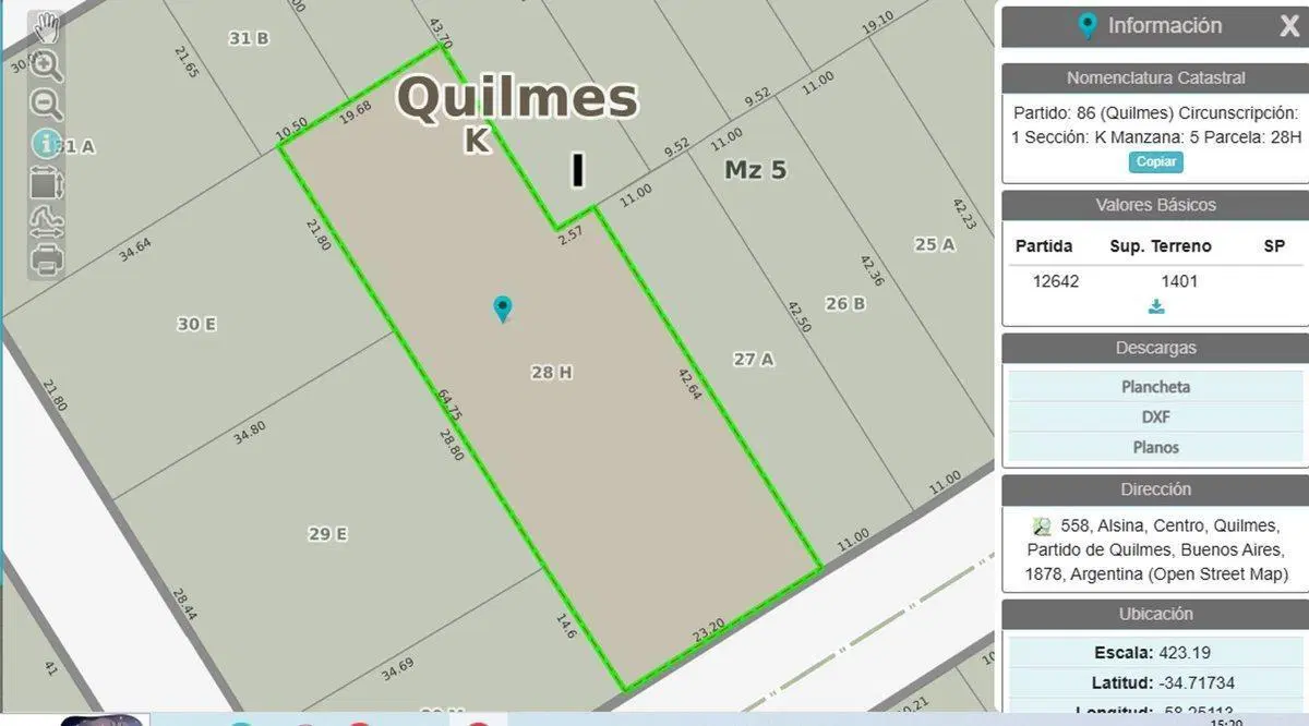 VENTA LOTE QUILMES CENTRO 2