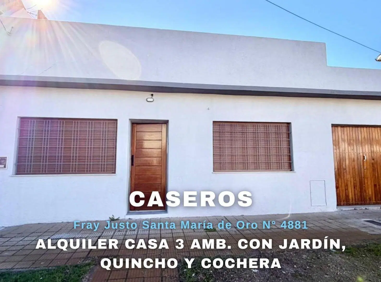 ALQUILER CASA 3 AMB JARDÍN QUINCHO COCHERA CASEROS 2