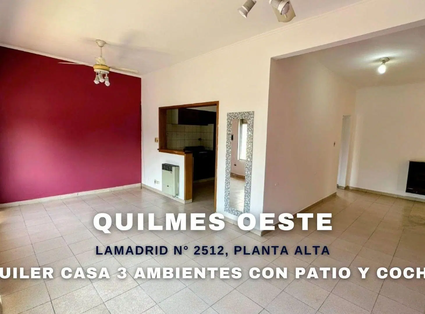 ALQUILER CASA 3 AMB P. ALTA GARAJE Y PATIO QUILMES 3