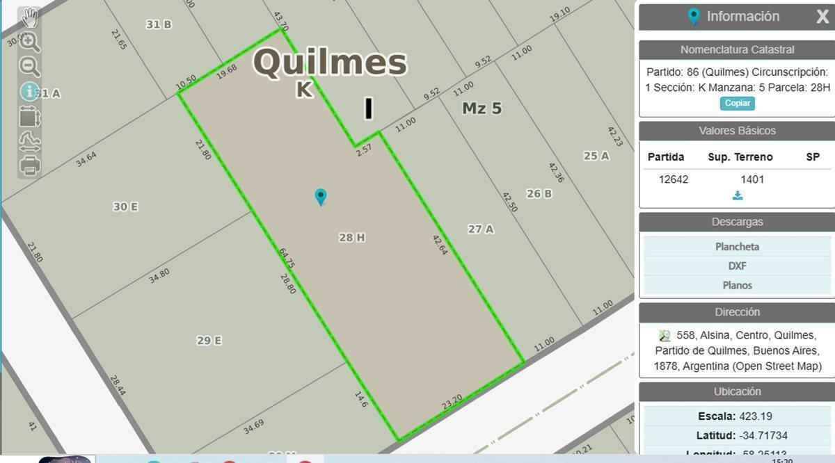 Foto de VENTA LOTE QUILMES CENTRO, imagen 2
