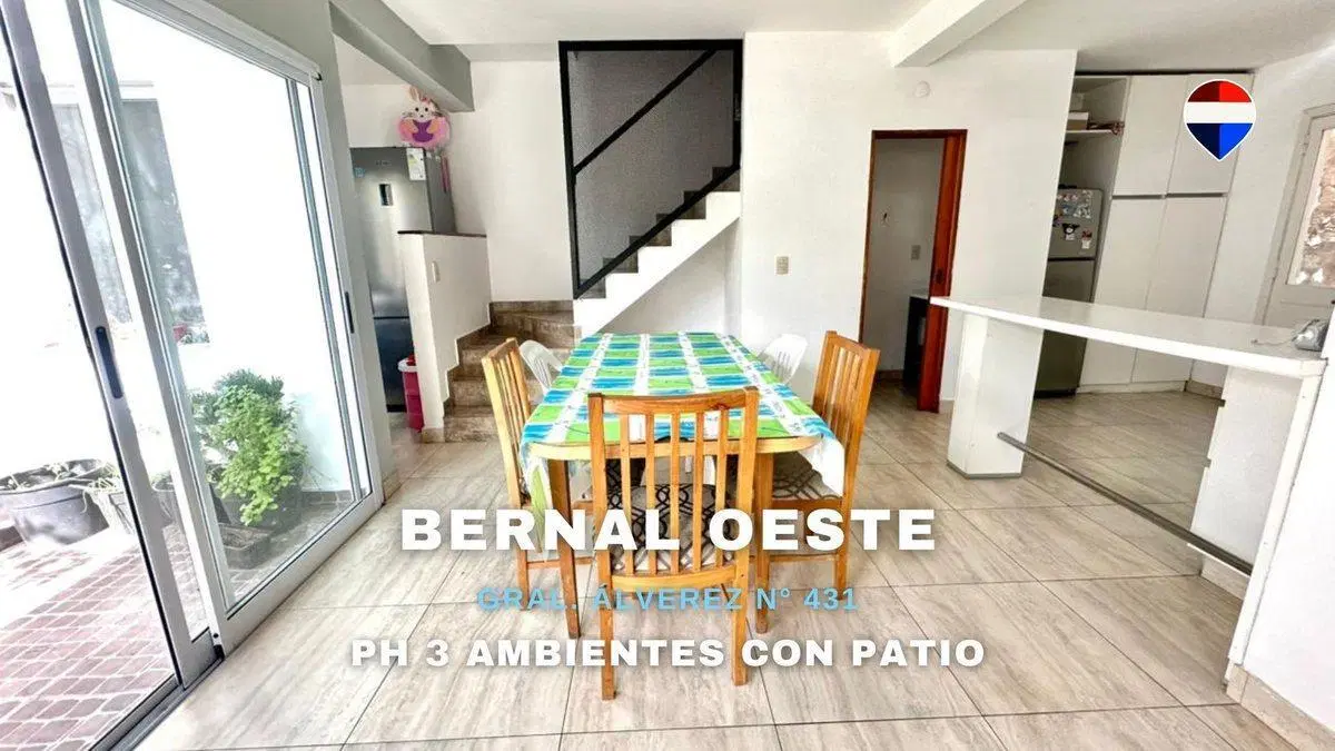 VENTA PH 3 AMBIENTES CON PATIO BERNAL 3
