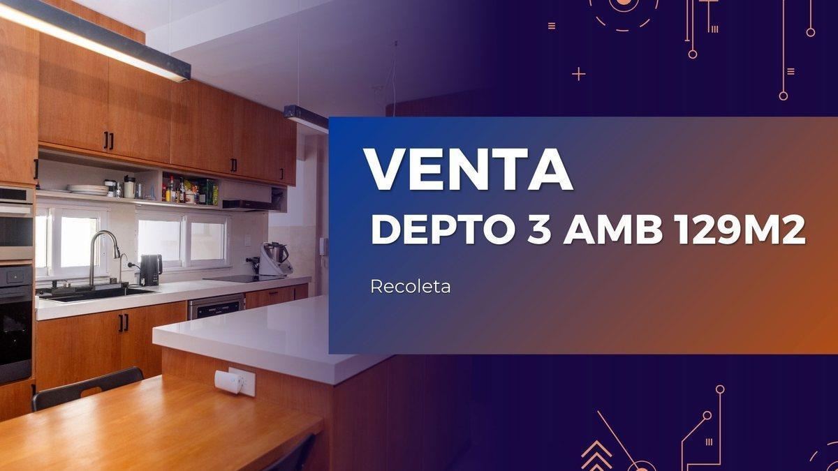 Foto de DEPARTAMENTO RECOLETA 3 AMB 129M2 CON DEPENDENCIAS, imagen 2