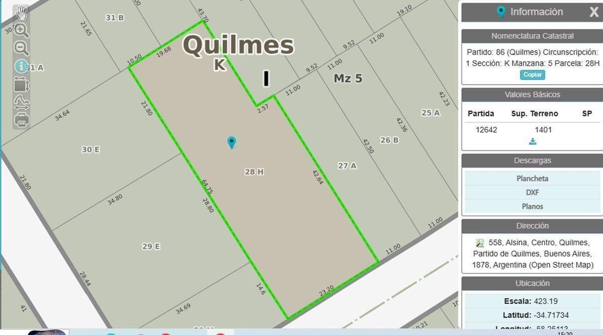 Foto de VENTA LOTE QUILMES CENTRO, imagen 2