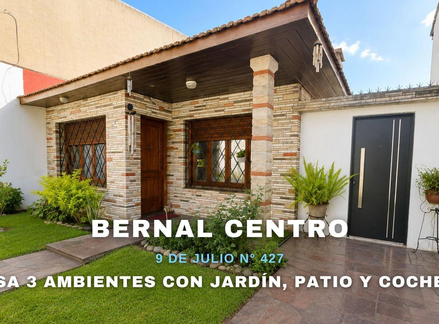 Foto de VENTA CASA 3 AMB JARDÍN Y COCHERA BERNAL CENTRO, imagen 1