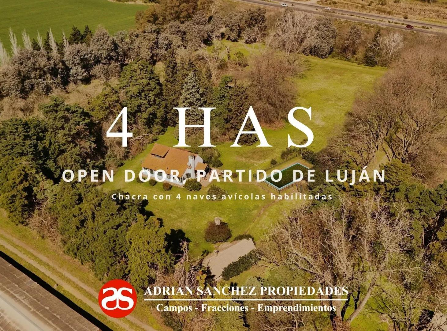Foto de Chacra De 4 Has En Open Door Con Casa, Galpones Y Piscina, imagen 4