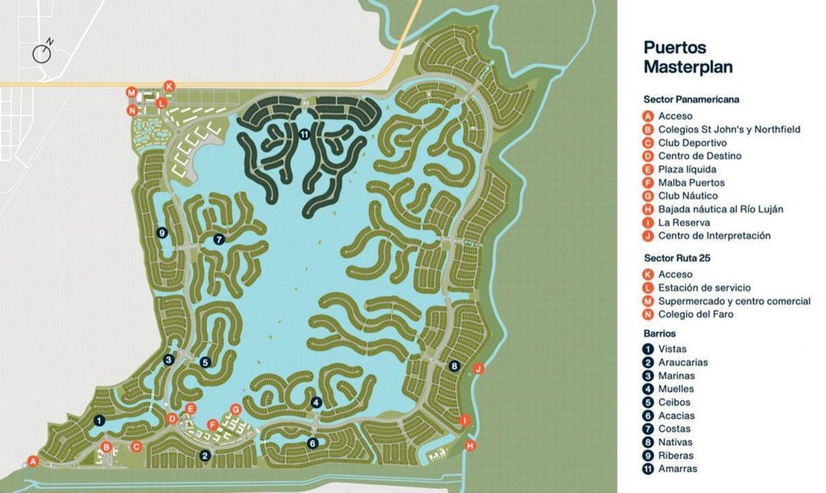 Foto de Puertos del Lago, lote al agua orientacion NE, imagen 4