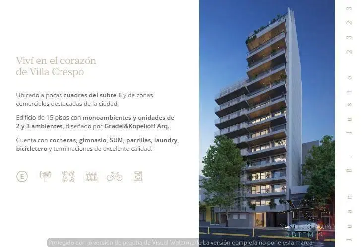 VENTA DEPARTAMENTO 1 AMBIENTE A ESTRENAR VILLA CRESPO 5
