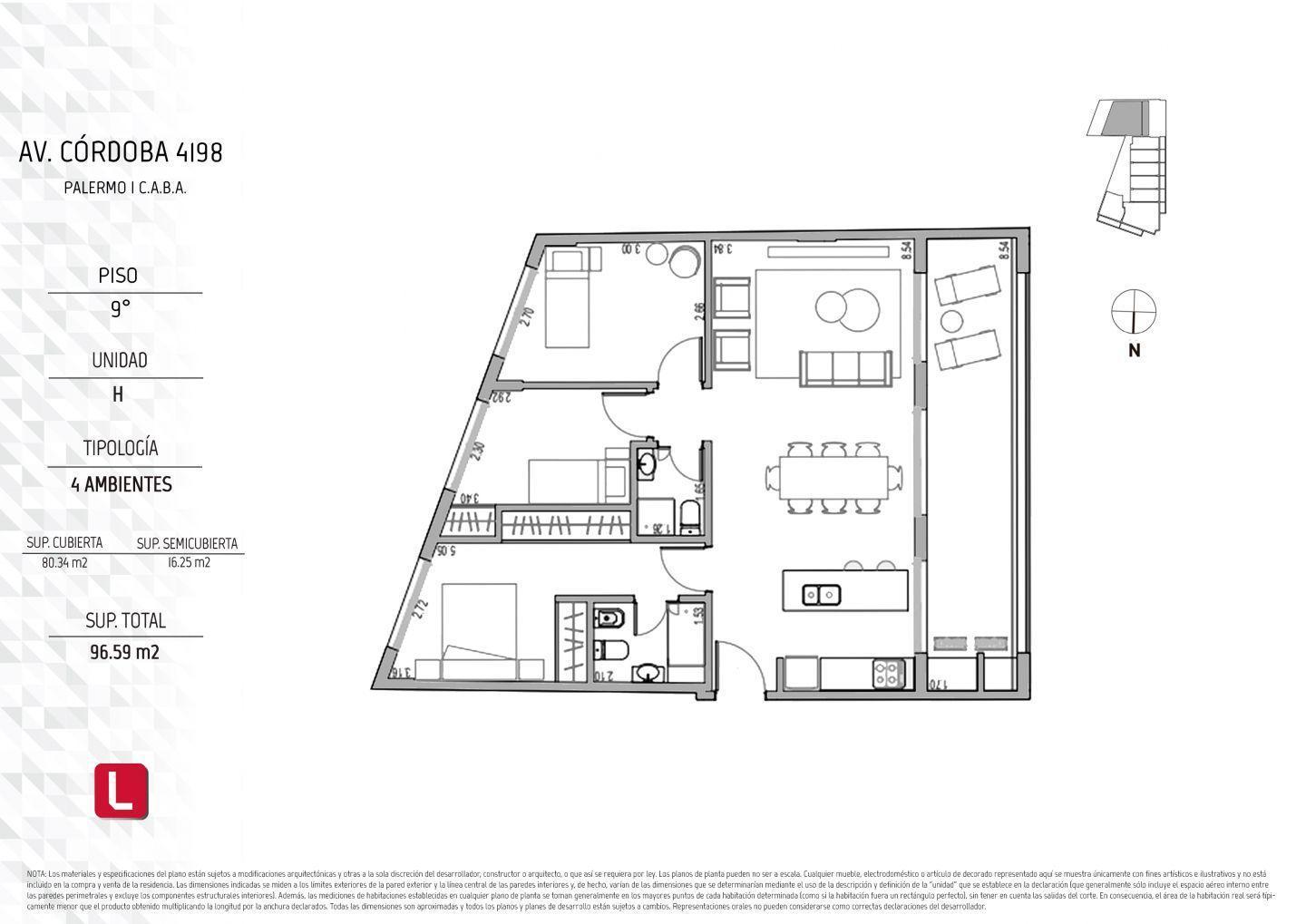 Foto de Departamento 4 ambientes. | AV CORDOBA al 4100, imagen 1
