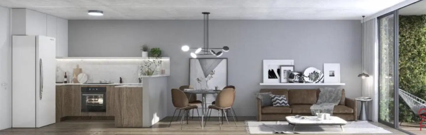 Venta de departamento 3 ambientes Colegiales en desarrollo 4