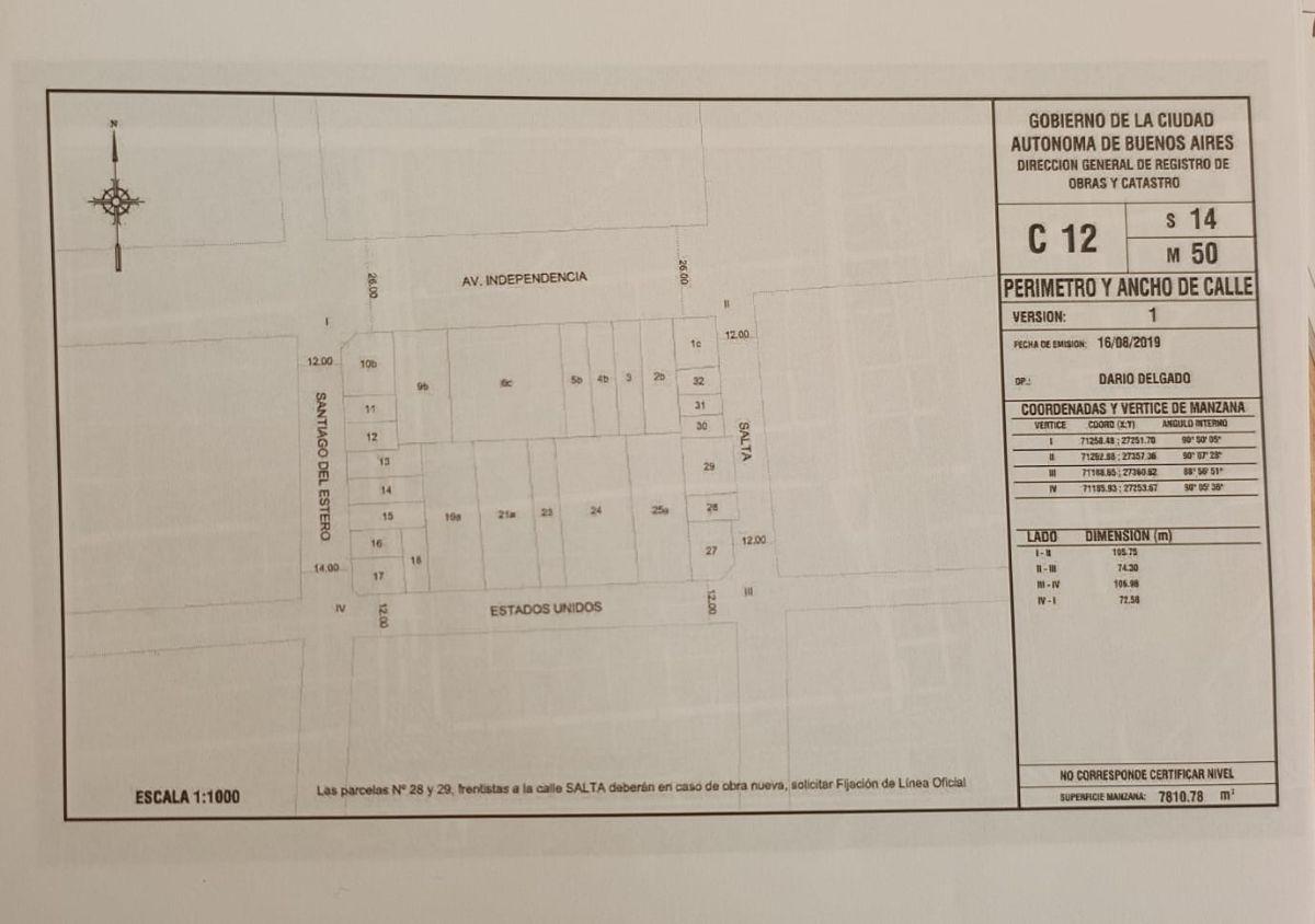 Terreno en venta a media cuadra de la UADE
