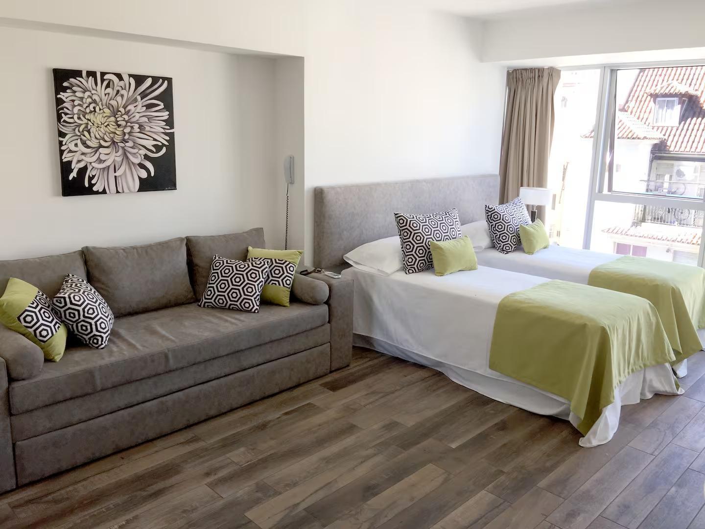 ALQUILER de excelente monoambiente en Torre Bellini Esmeralda - Full Amenities- Seguridad 24 HS.