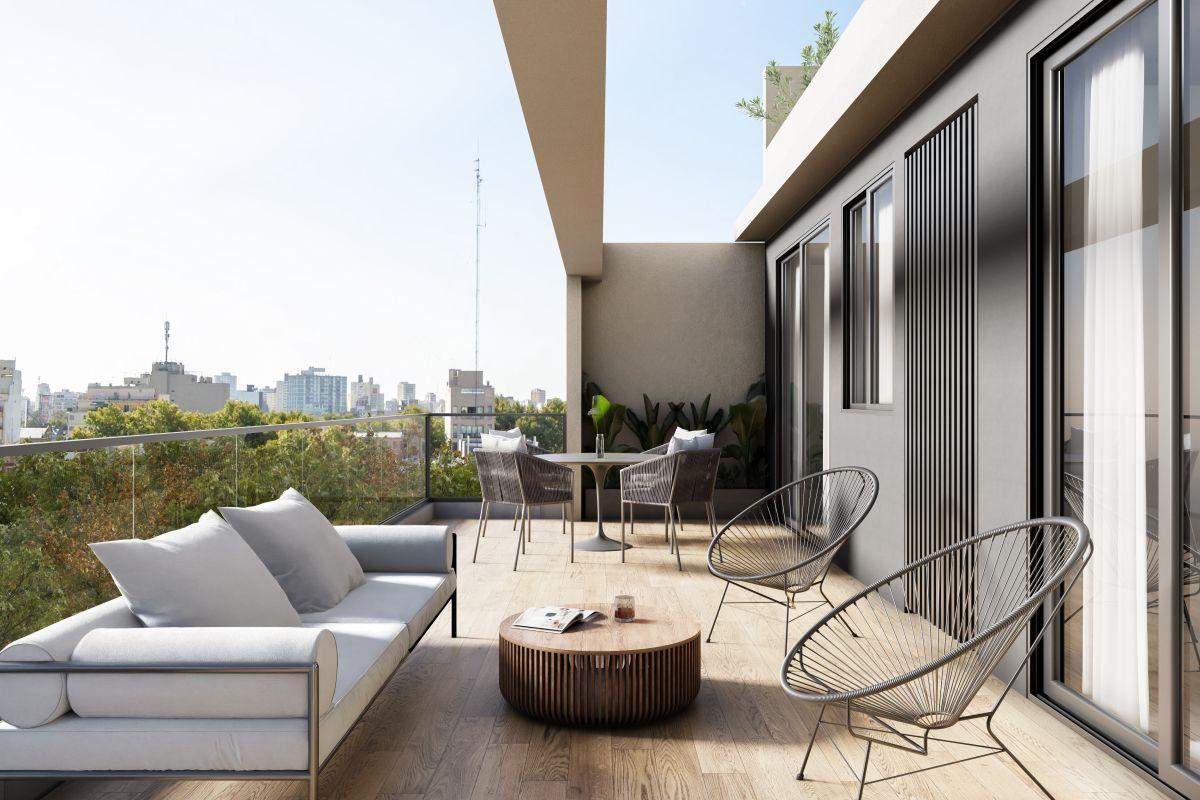 Amplio Departamento de 3 Ambientes con Terraza y vista al parque