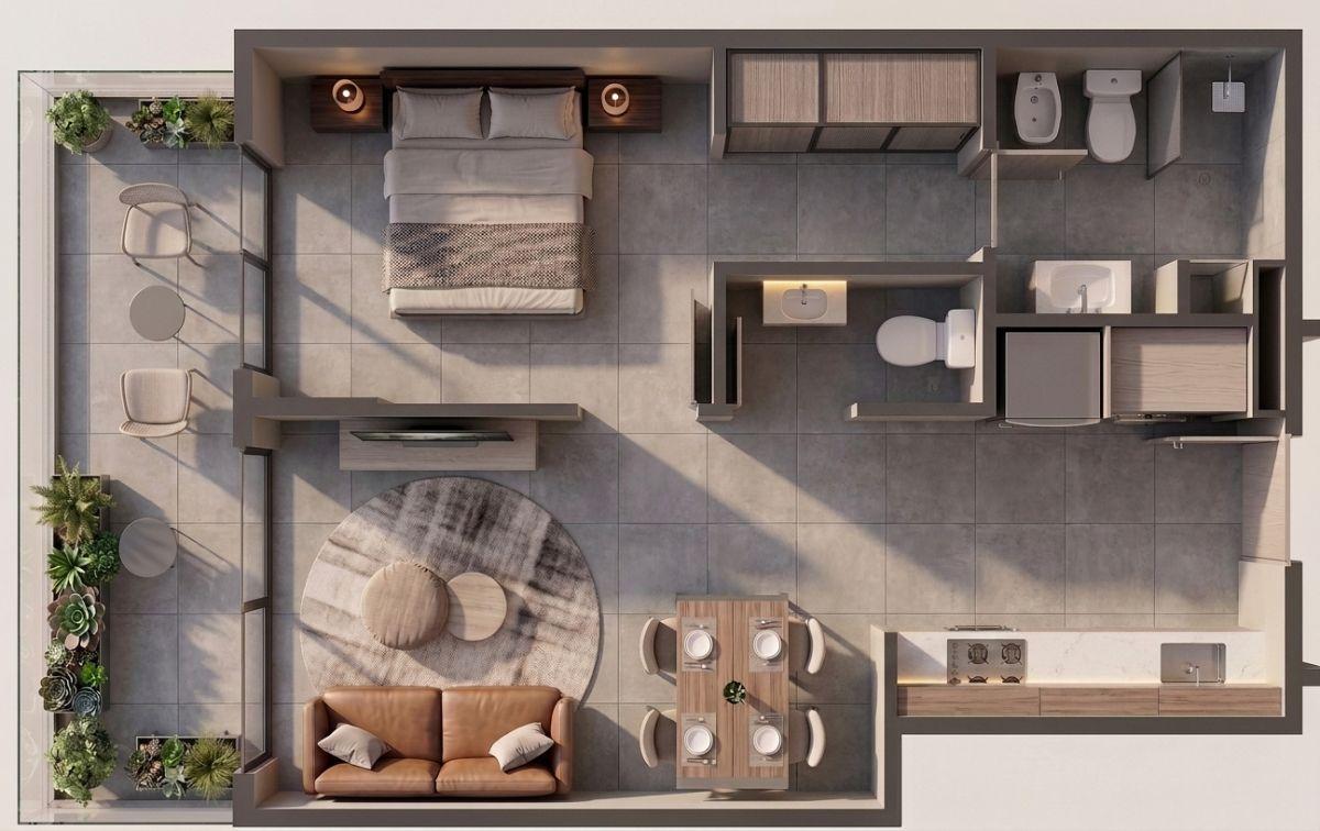 Foto de Departamento de 2 ambientes en Belgrano - Vestidor - Suit - Toilete, imagen 4