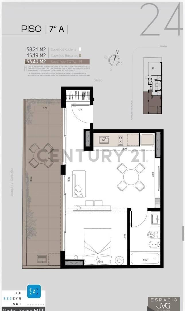 Foto de Departamento monoambiente en venta con balcón en Villa Devoto, imagen 1