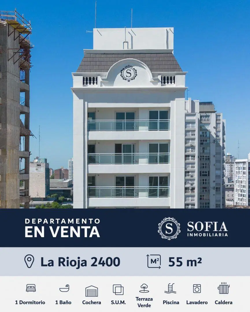 Departamento 0 ambientes 1 dormitorios. | La Rioja al 2400 1