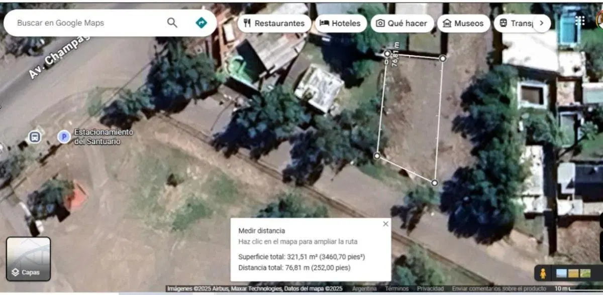 LOTE A LA VENTA Frente al predio de la Virgen del Challao 1