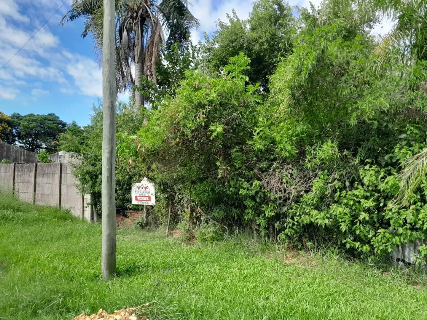 VENDO TERRENO PARQUIZADO DENTRO DEL CASCO EN ESQUINA CTES. 1