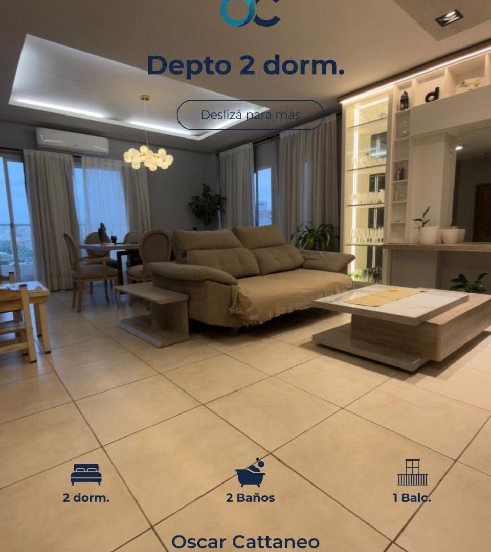 Foto de Depto de 2 dormitorios y 2 baños con balcón al frente - B° Centro, imagen 1