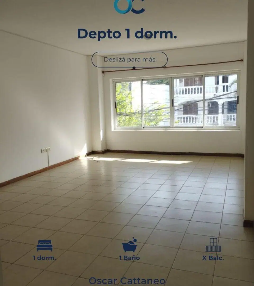 Departamento de 1 dormitorio en B° La Cruz 4