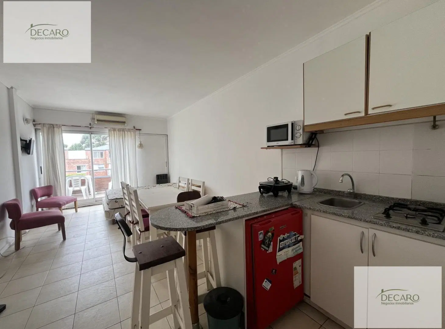 Alquiler de monoambiente en Apartamentos del Campus, super luminoso, ideal estudiantes.Departamento 5