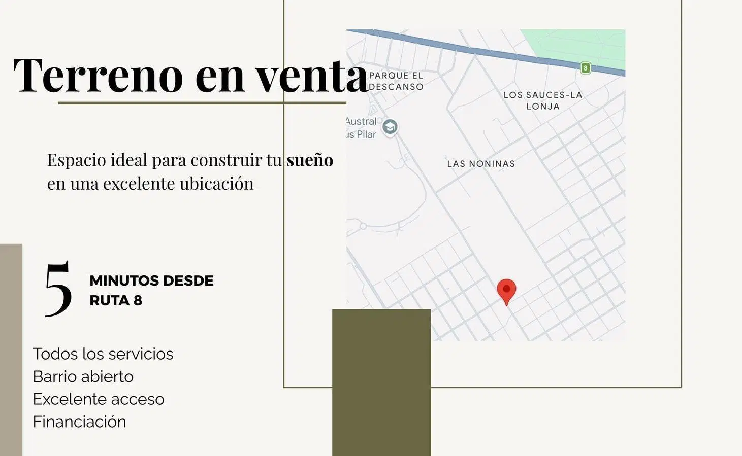 Lote en Venta en La Alborada,Pilar- Excelente acceso y financiación 5
