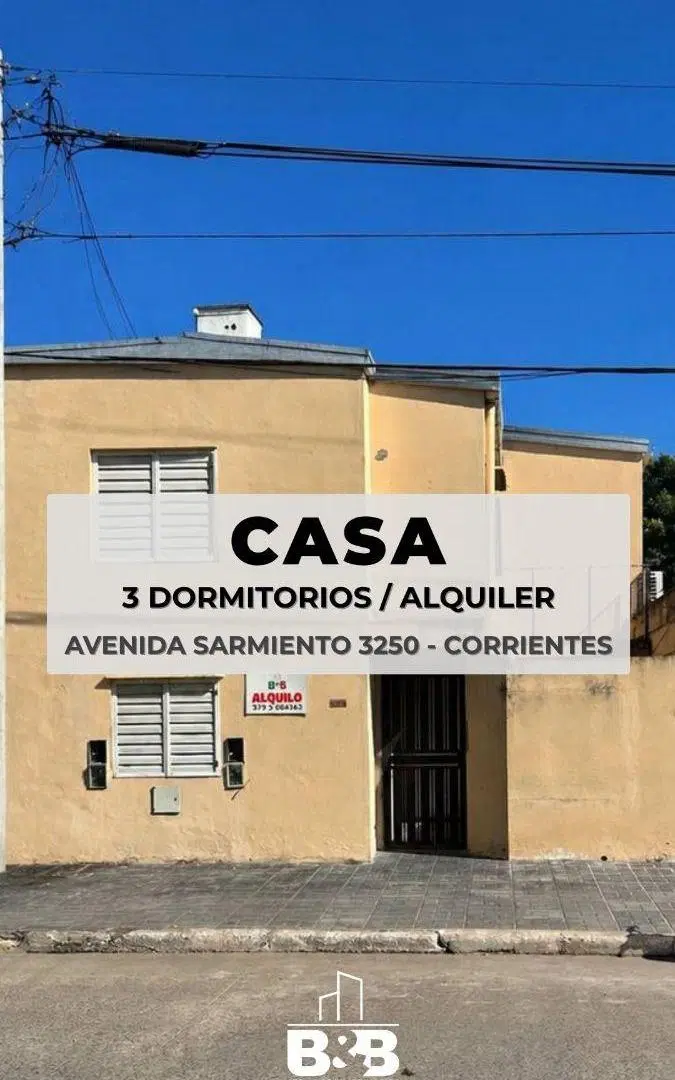 ALQUILER CASA 3 HABITACIONES 2 BAÑOS 2