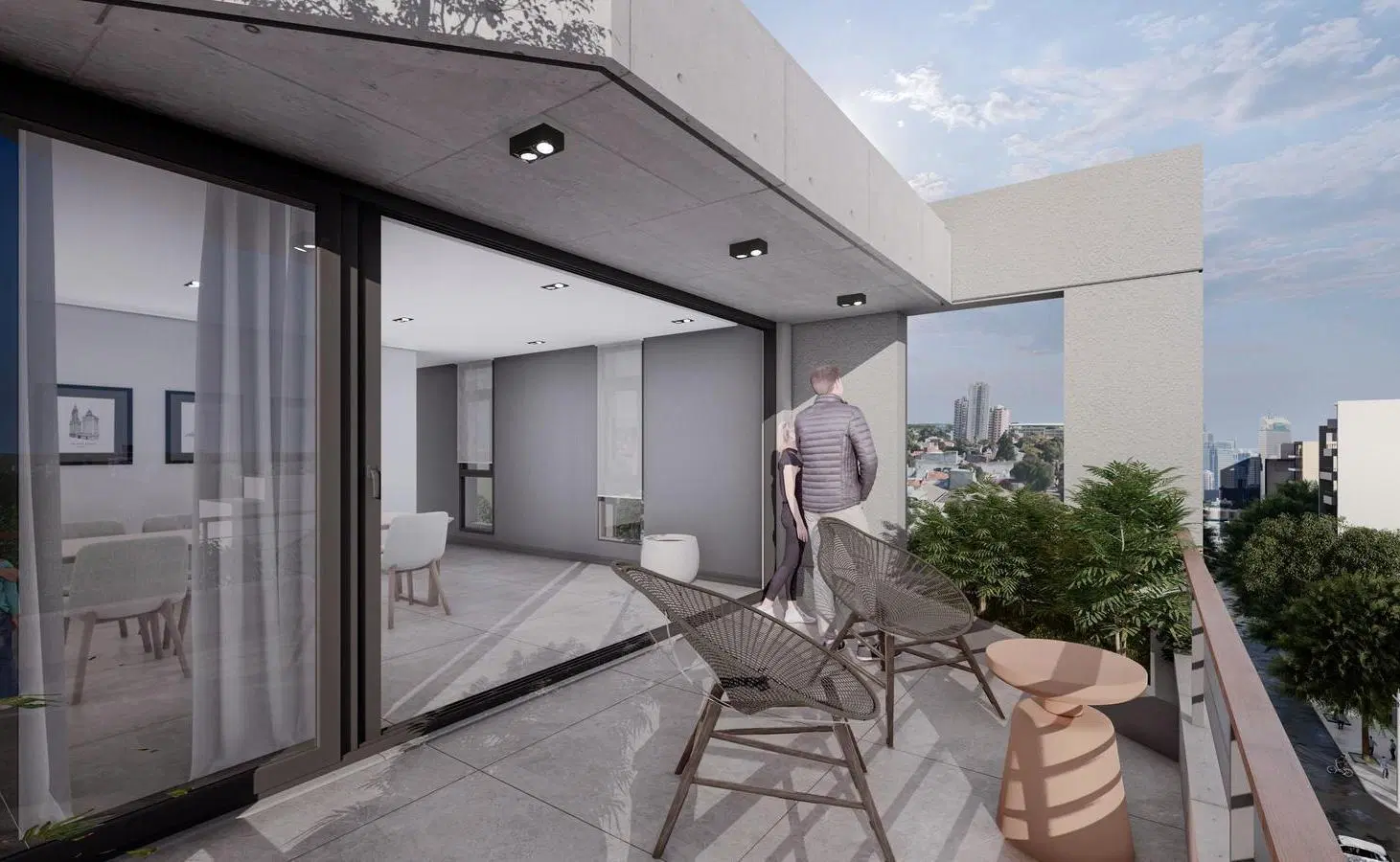Venta - Semipiso 2 ambientes - En obra - Edificio Bonjo 12 - Barrio Chauvin 5