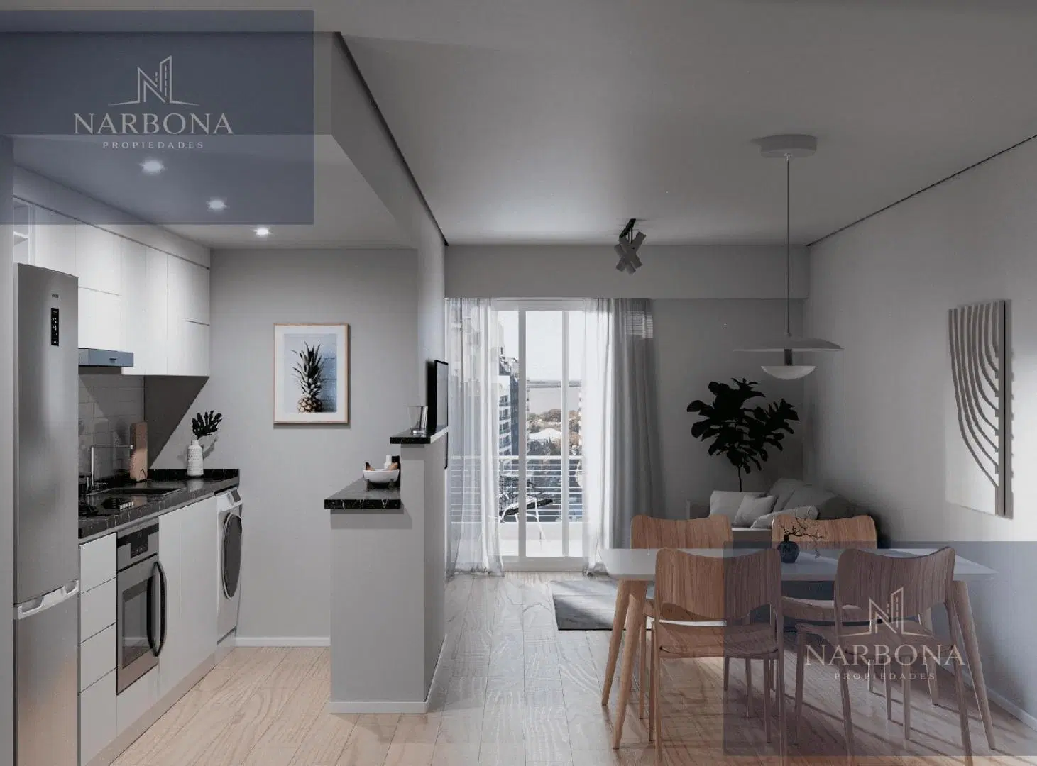 Venta Departamento 2 dormitorios en zona centro-Río 5