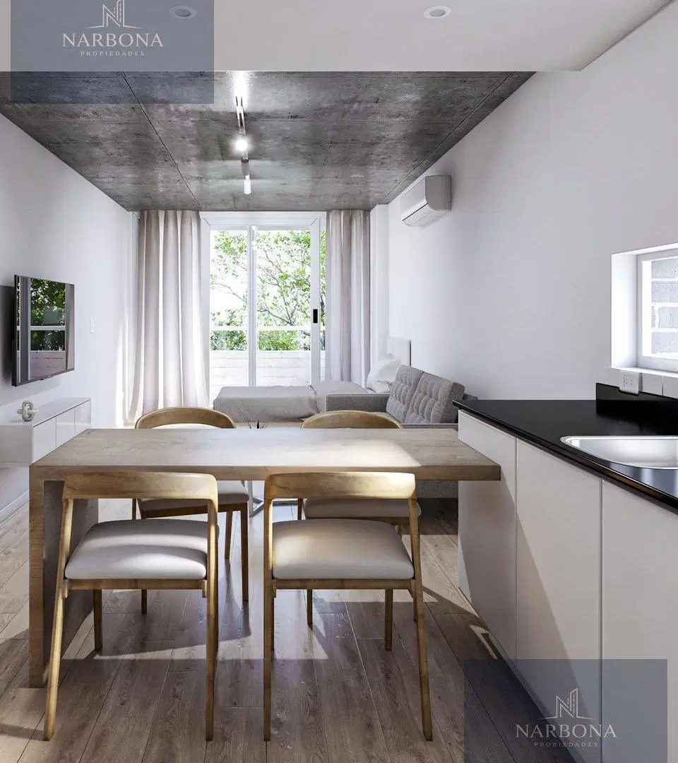 VENTA DEPARTAMENTO A ESTRENAR 1 DORMITORIO CON PATIO EXCLUSIVO EN BARRIO LOURDES. 60M2 TOTALES. 2028 4