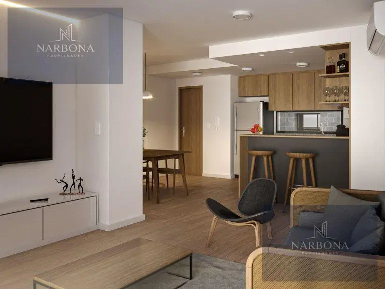 VENTA DEPARTAMENTO A ESTRENAR 2 DORMITORIOS CON BALCÓN AL FRENTE Y TERRAZA EXCLUSIVA EN ABASTO. 2026 3