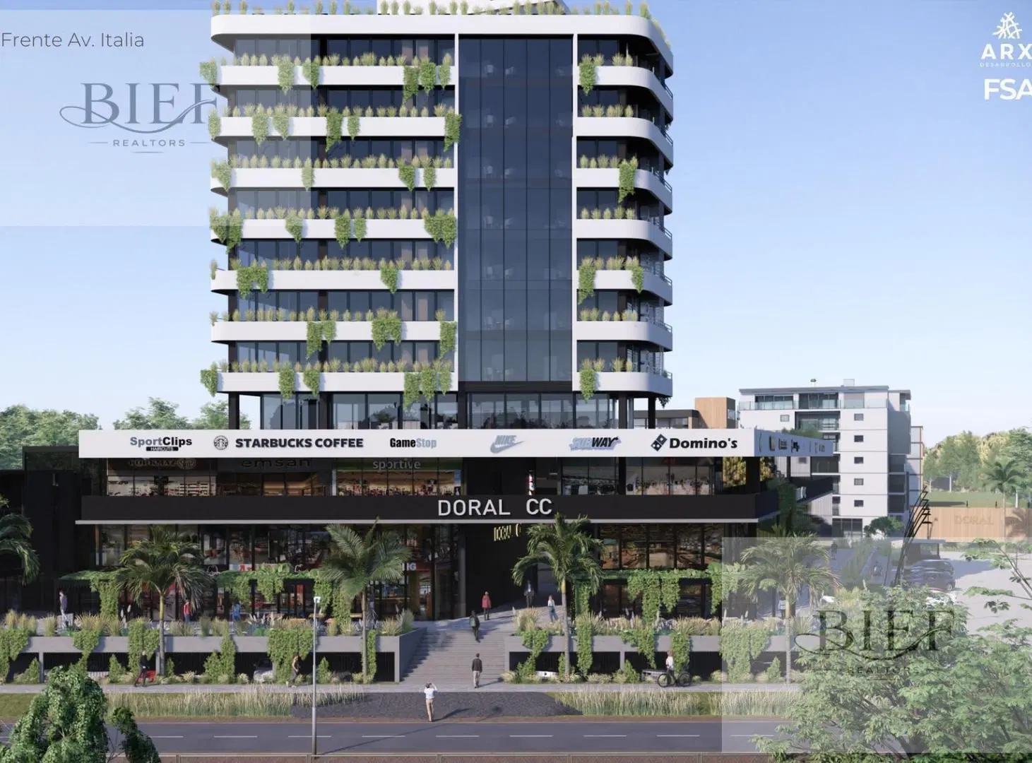 Bar Rooftop 226m² + Terraza 242m² · DORAL CC 2