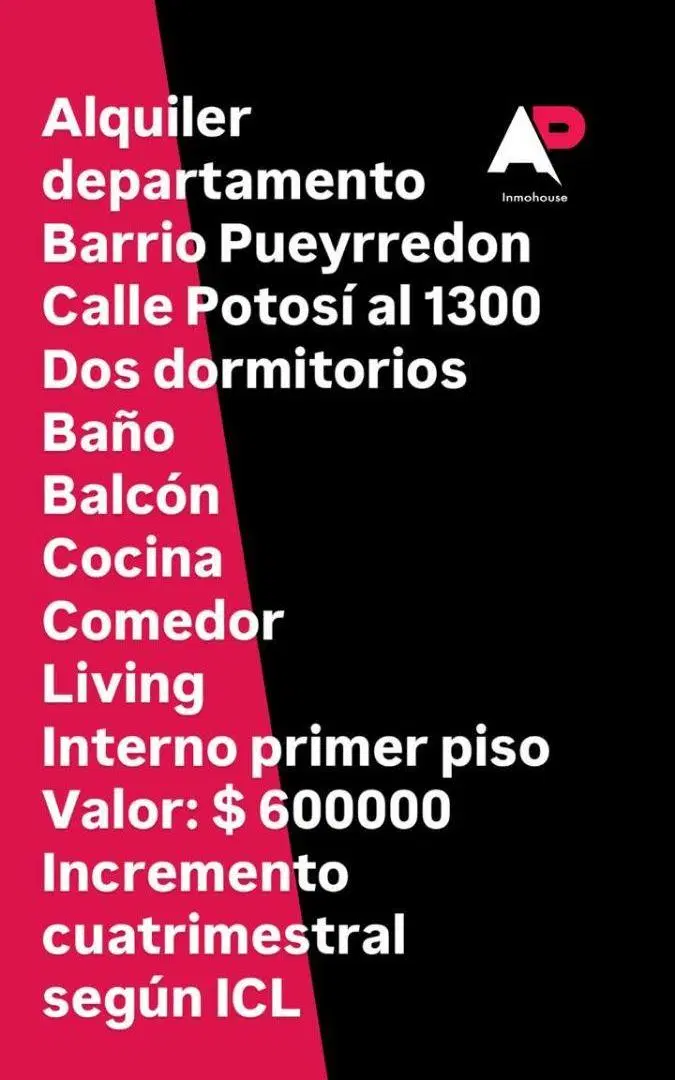 DEPARTAMENTO EN ALQUILER CON 2 DORMITORIOS, EN BARRIO GENERAL PUEYRREDON 5