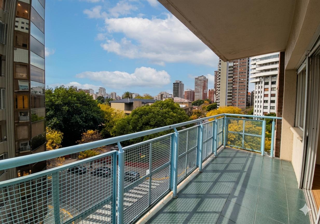 Foto de Semipiso 3 Amb. al Frente c/ Vista a Parque Las Heras - 2 Balcones, imagen 3