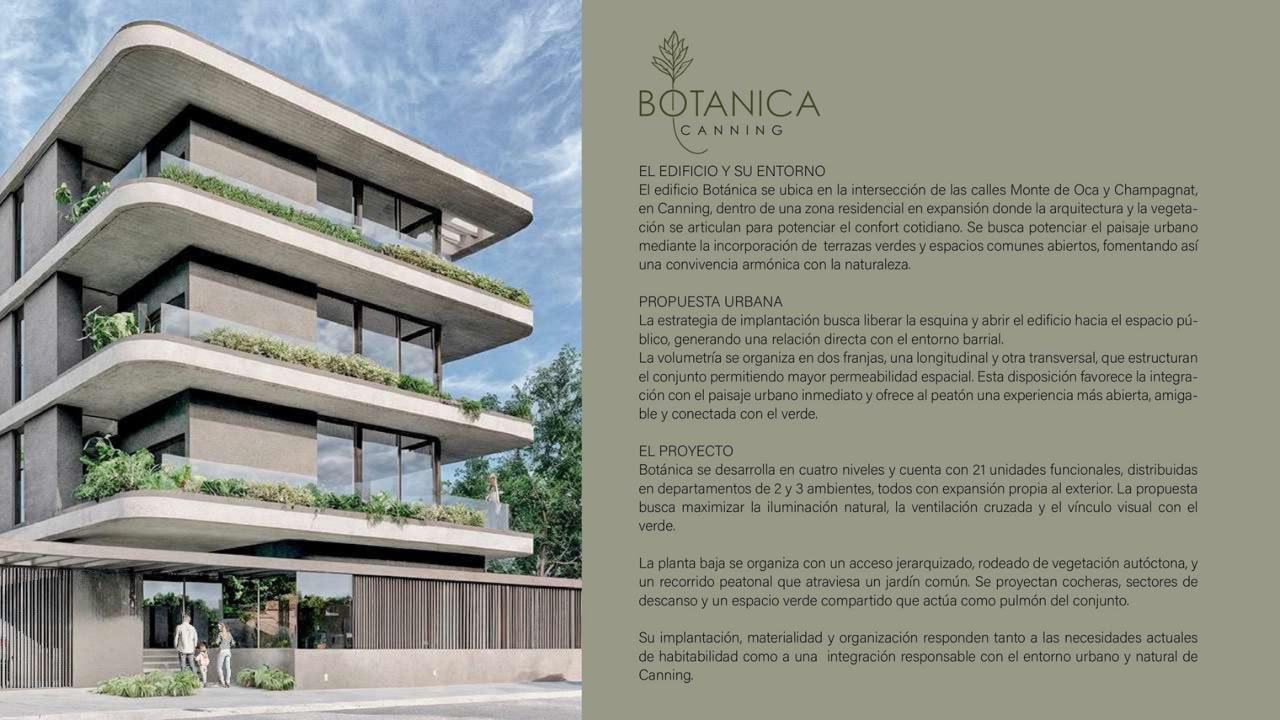 Foto de CANNING VENTA Departamento en COMPLEJO BOTANICA, imagen 1