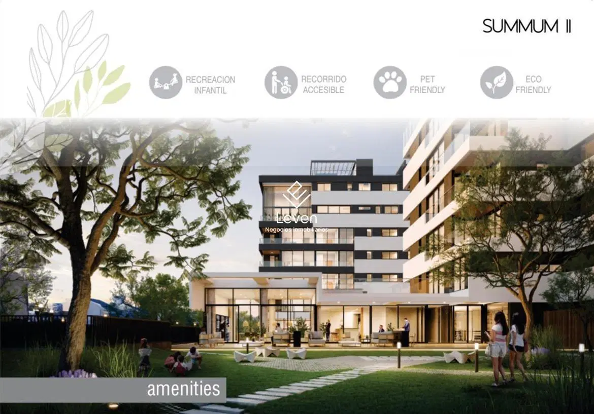 VENTA DEPARTAMENTO 2 DORMITORIOS CON COCHERA SUMMUM 2 EN POZO 5