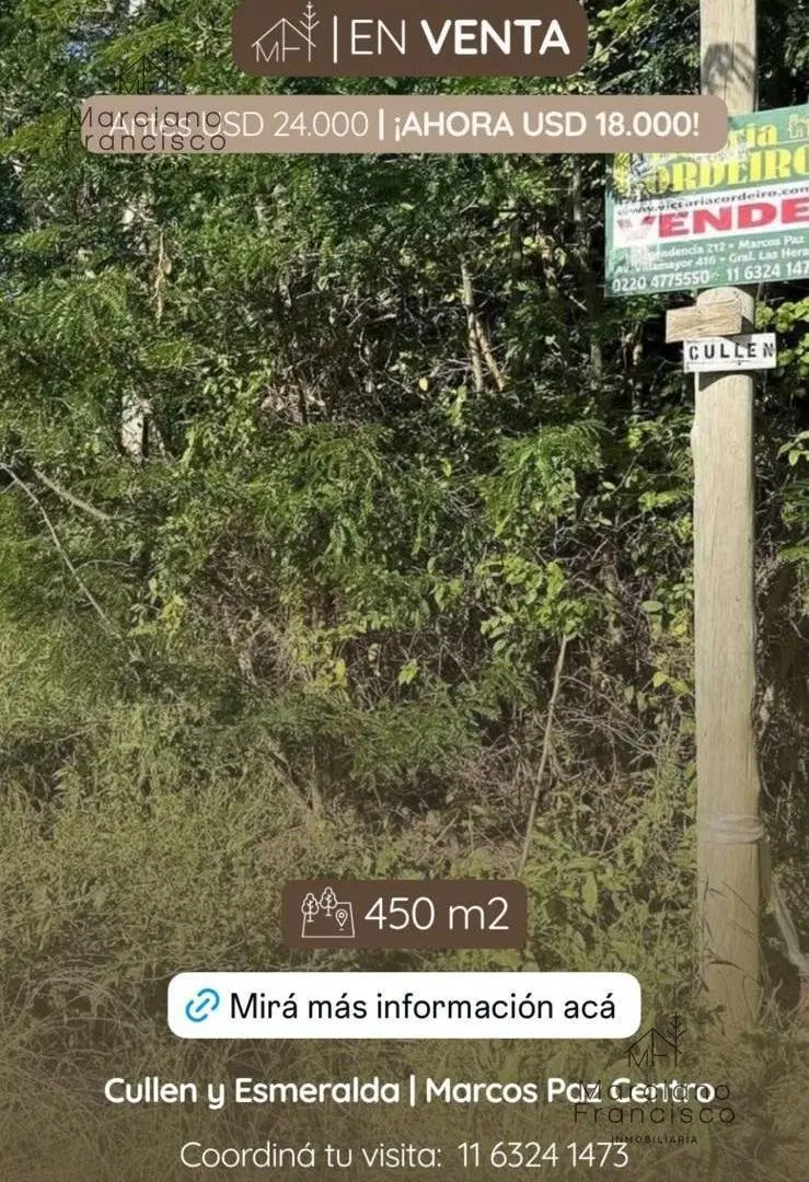 Terreno en venta Marcos Paz 3