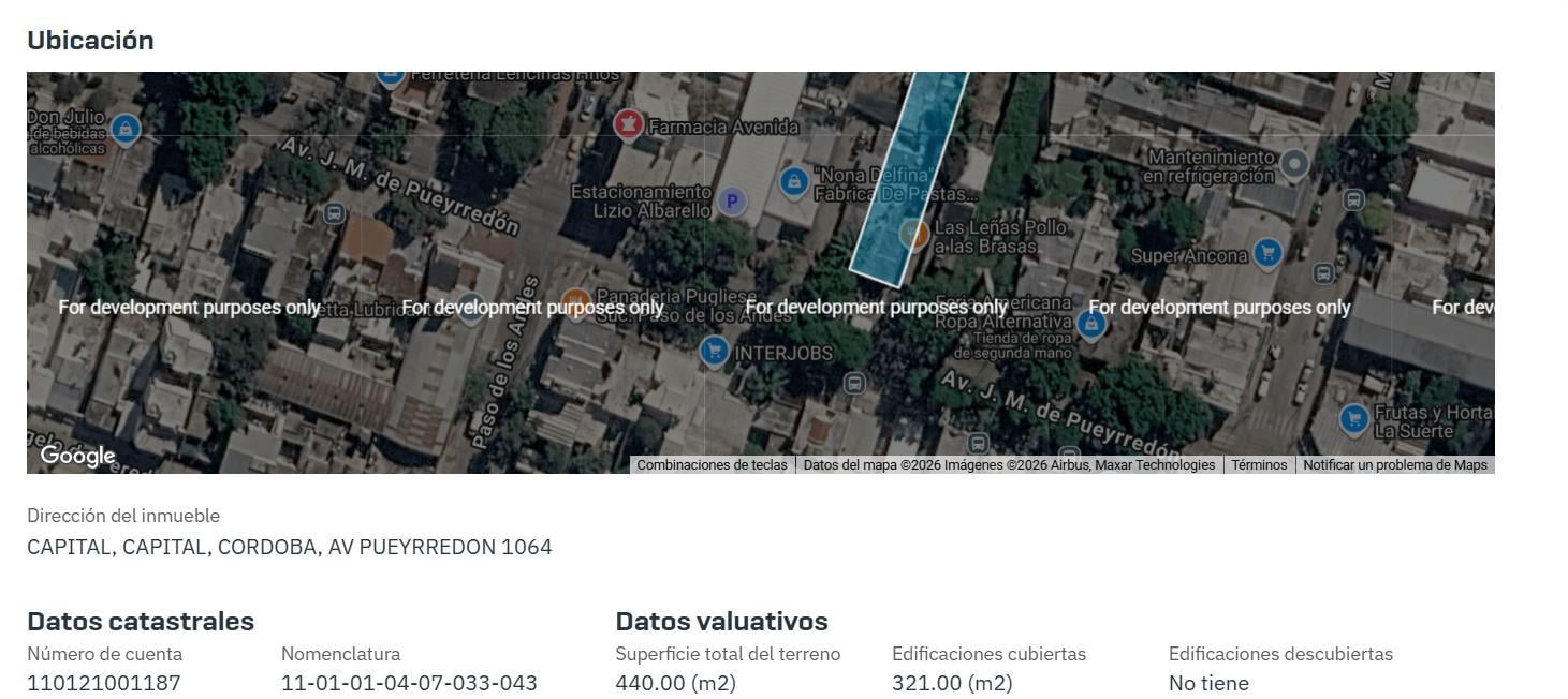 Foto de LOTE EN VENTA - AV. PUEYRREDON AL 1000, imagen 3