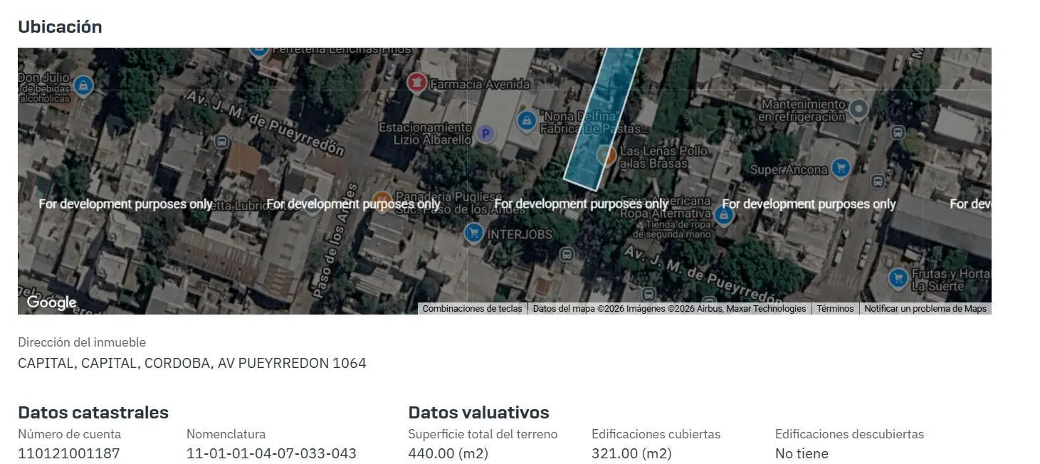 LOTE EN VENTA - AV. PUEYRREDON AL 1000 3