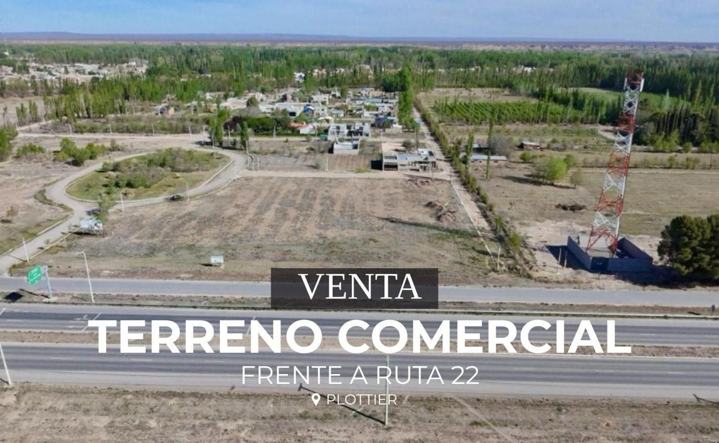 VENTA LOTE COMERCIAL FRENTE A RUTA B° MANZANAR DE PLOTTIER