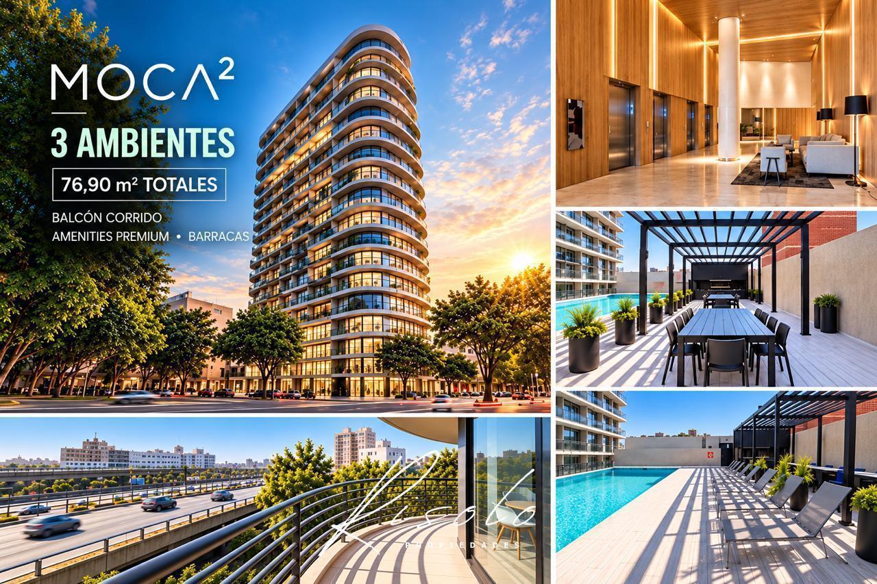 Foto de MOCA 2 - BARRACAS - Exclusivo 3 Ambientes con Balcón Curvo y Amenities, imagen 2