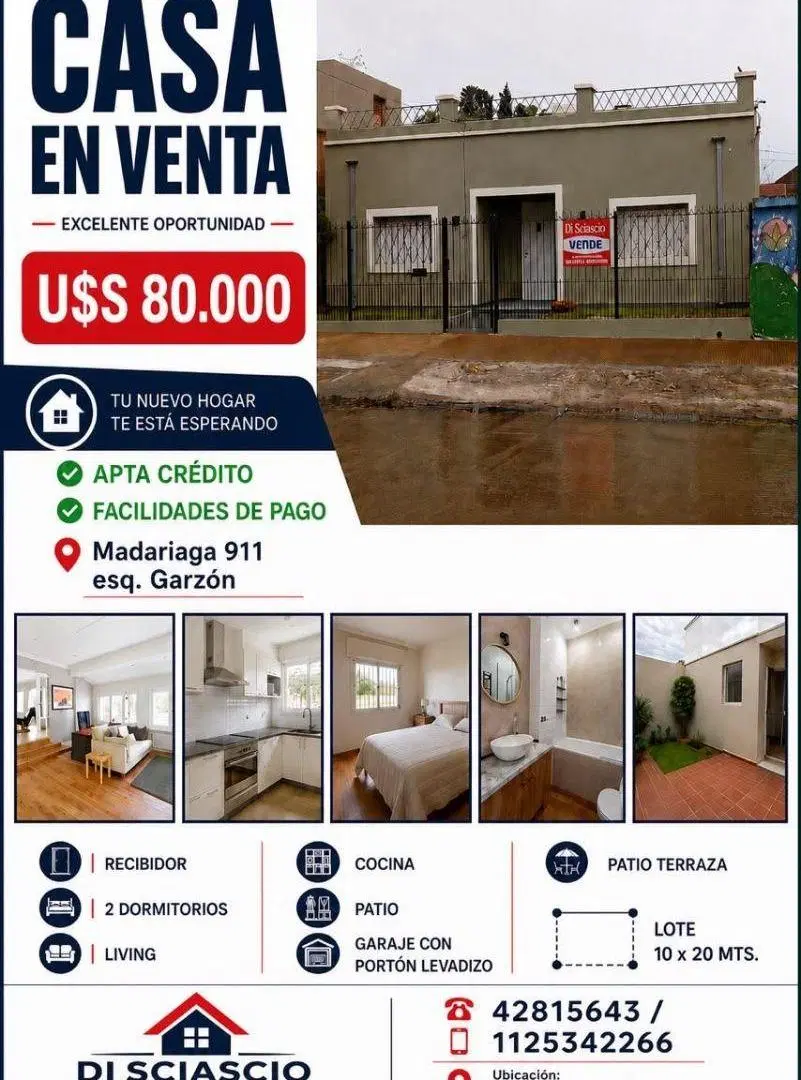 Buena Casa en esquina de Luis Guillon a mts de Av. Bv. Bs. As. 3