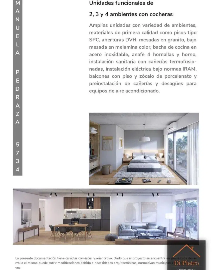 UNIDADES EN PRE-VENTA DESDE USD 2100 x m2 EN VILLA URQUIZA 5