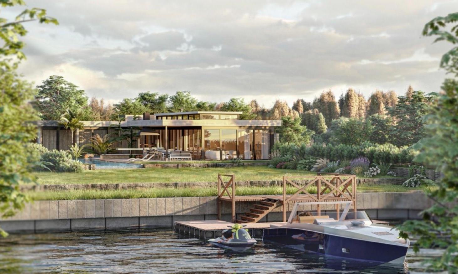 En venta casa al río en barrio náutico San Juan a estrenar
